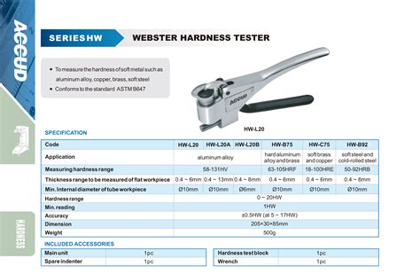 hw hardness tester